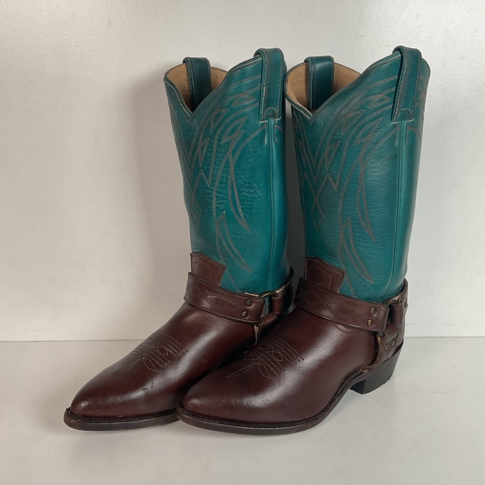 Frye Women’s Billy Harness Western Boots 8.5 B Dark Teal